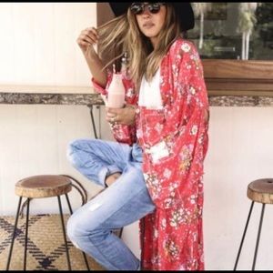 Spell Vintage Sundancer Kimono Red ♥️ RARE ♥️
